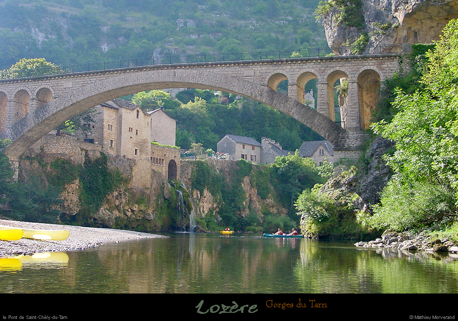 20010815 - Gorges du Tarn - St Chély du Tarn - Pont - 1 copie